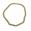 Collier tubulaire Urbino or jaune et or blanc