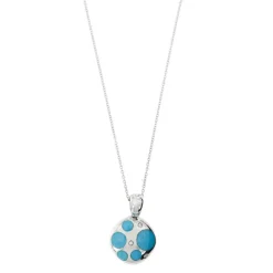 Collier turquoises et diamants