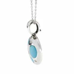Collier turquoises et diamants