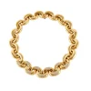 Collier Vagues Or Jaune Diamants