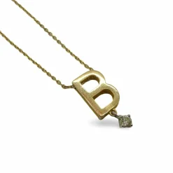 Collier Vanrycke pendentif initiale abécédaire