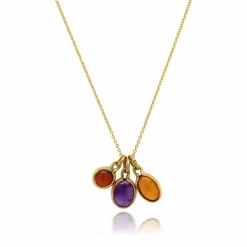 Collier Vintage Améthyste et Grenats de Tanzanie