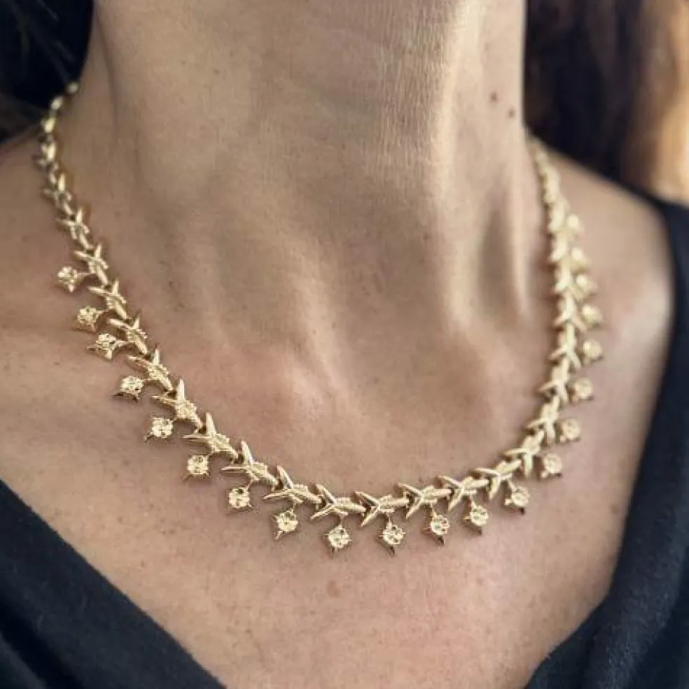 Collier vintage en or jaune