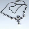 Collier vintage en perles et saphirs des années 60