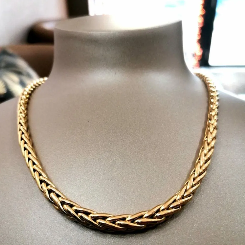 Collier Vintage maille palmier