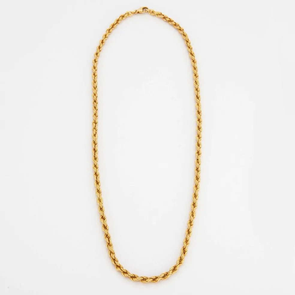 Collier vintage maille torsadée