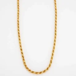 Collier vintage maille torsadée