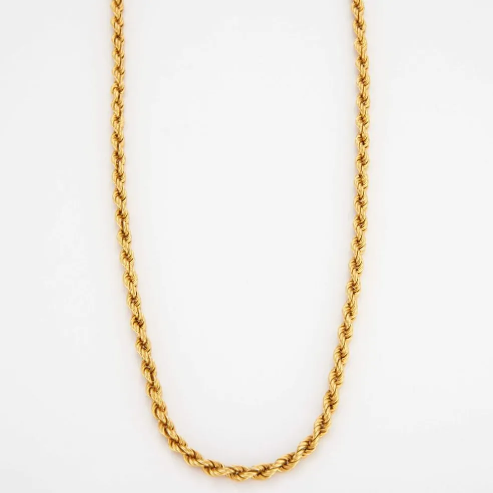 Collier vintage maille torsadée