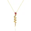 Collier Vintage Nyoka* Rubis Diamants et Or