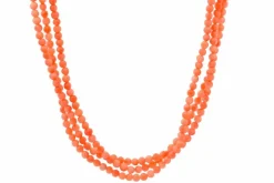 Collier vintage perles de corail