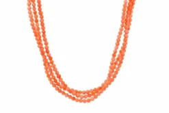 Collier vintage perles de corail