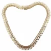 Collier vintage ruban en or rose