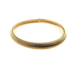 Collier Weingrill Tubogas en or bicolore