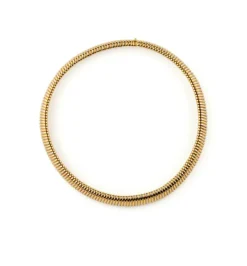 Collier Weingrill Tubogas en or bicolore