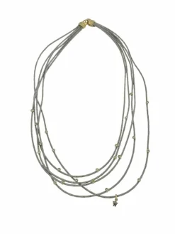 Collier Wellendorff morgensonne en or jaune et blanc avec diamants
