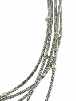 Collier Wellendorff morgensonne en or jaune et blanc avec diamants