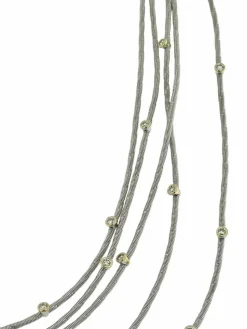 Collier Wellendorff morgensonne en or jaune et blanc avec diamants