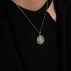 Collier/Pendentif opale