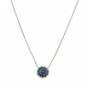 Collier-Pendentif or, Diamants Naturels « EVIL EYE »