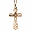 Croix Ajourée en Or Embellie d'une Perle