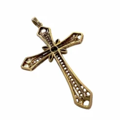 Croix Art Déco 1920-1925 en or et platine, diamants