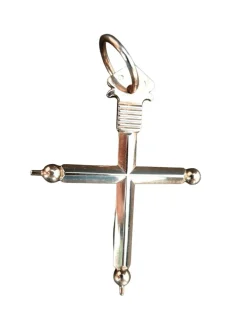 Croix Bâton ancienne Or Rose
