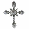 Croix d'argent rococo des années 1750