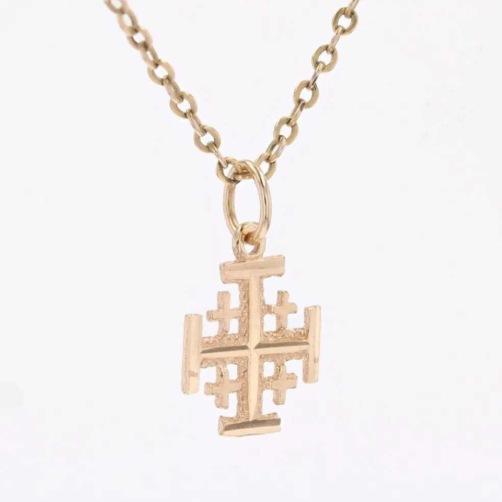 Croix de Jérusalem or jaune