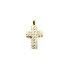 CROIX DIAMANTS OR JAUNE