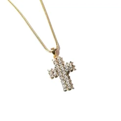 CROIX DIAMANTS OR JAUNE
