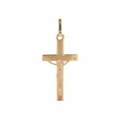 Croix du Christ or jaune