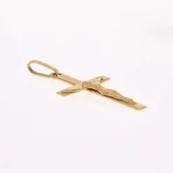 Croix du Christ or jaune