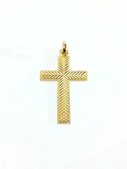 Croix en or rose