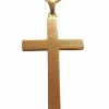 Croix et sa chaîne en or jaune 18 carats