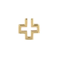 Croix grecque ajourée or jaune