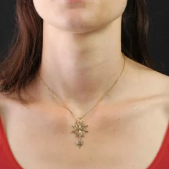 Croix huguenote or jaune