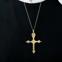 Croix jeannette or jaune