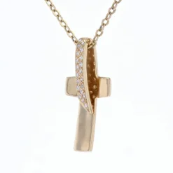 Croix or jaune diamants d'occasion