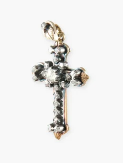 Croix Or jaune et Diamants