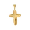 Croix or jaune lisse et mat