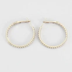 Créoles en Or blanc & diamants