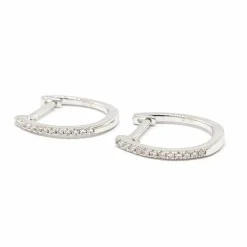 Créoles en Or blanc & Diamants