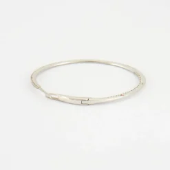 Créoles en Or blanc, diamants