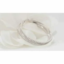 Créoles En Or Blanc Et Diamants