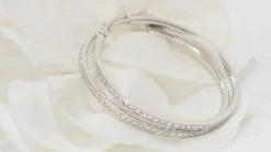 Créoles En Or Blanc Et Diamants