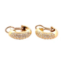 Créoles en Or jaune & diamants
