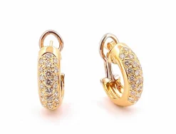 Créoles en Or jaune & diamants