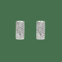 CRÉOLES OR BLANC ET DIAMANTS