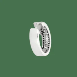 CRÉOLES OR BLANC ET DIAMANTS