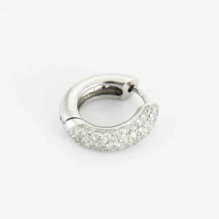 Créoles pavées de diamants